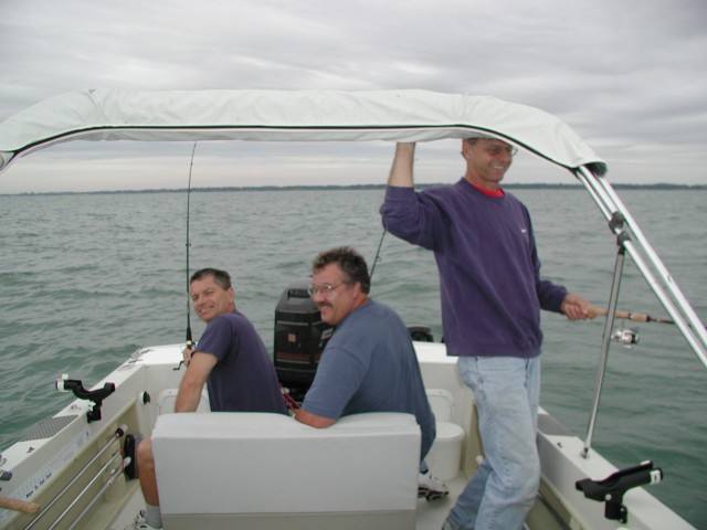 Ron, Tim, Dan on a cloudy day. Aug 14, 2005