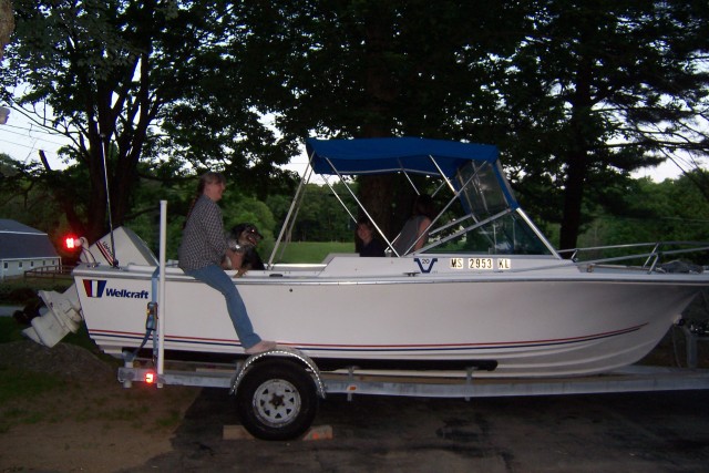 My wife really seems to like the new boat which makes me a very happy hubby!
