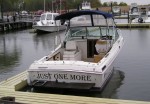Just One More - Finally in the Water - Splashed her (and left her at the dock a few nights) in NJ before bringing her home.  She floats!!  She runs!!  If the damn Noreaster hadn't blown up, I'd have taken her our of the harbor.