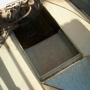 After repairing rotted front engine mount frame work, 2001