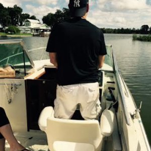 Driving my new boat, for the first time - Lake Dora, FL.