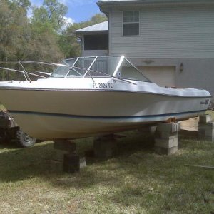 boat on blocks
