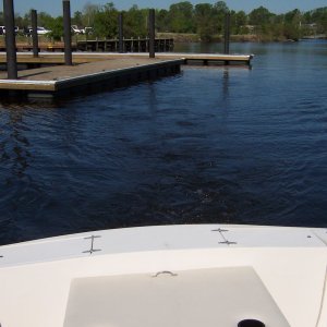 pulling away from the dock on 1st breakin