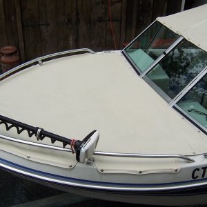 The bow cover and top were in mint shape along with the rear and side curtains.