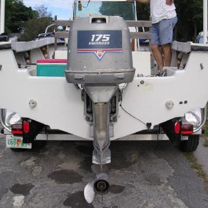 Media 'Motor upgrade and transom cleanup' in album 'RobsTV  1972 CC'
