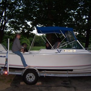 My wife really seems to like the new boat which makes me a very happy hubby!