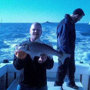 11/23/08 striper on buddys albemarle 27 at the cbbt