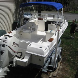 Boat on trailer