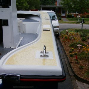 Deck wasn't supposed to be yellow!  I order white Durabak and this is what I got.  Need to order the right stuff I'm not to hot on the current color s