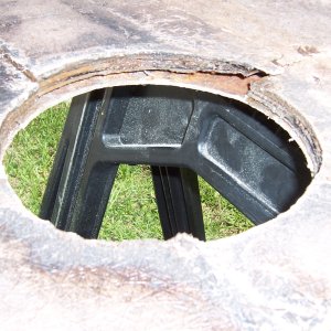Forward access hole damage