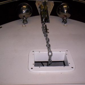 Starboard Anchor chain hawse