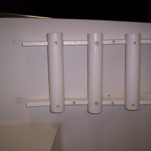 Homemade starboard rod holders