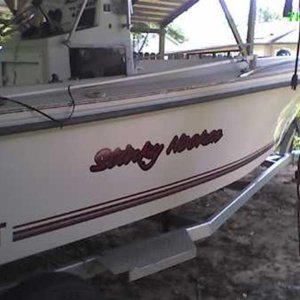 logo on boat