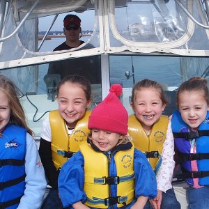 The 2nd and 4th one over are my kids.  They were chillin on the Grady White Gulfstream cruisin the waterways!!!