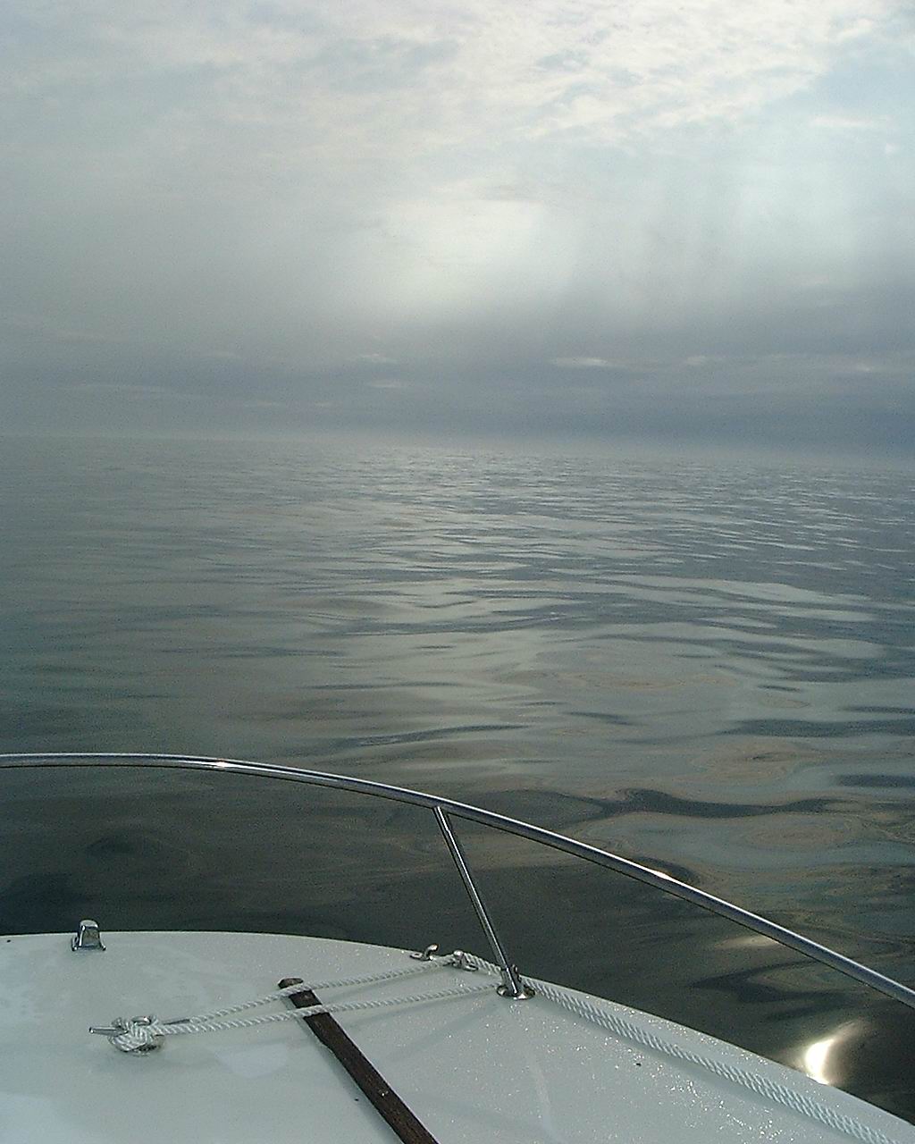 20 miles offshore and it's the calm before the storm.  High tailed it out of there!!