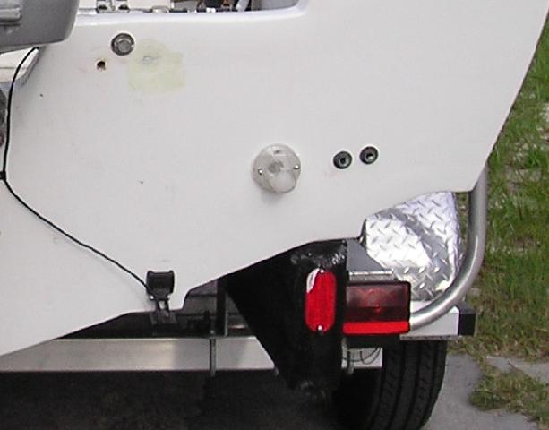 After cleaning up transom
