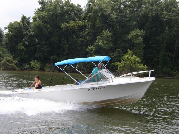 Heres one of the boat up and running