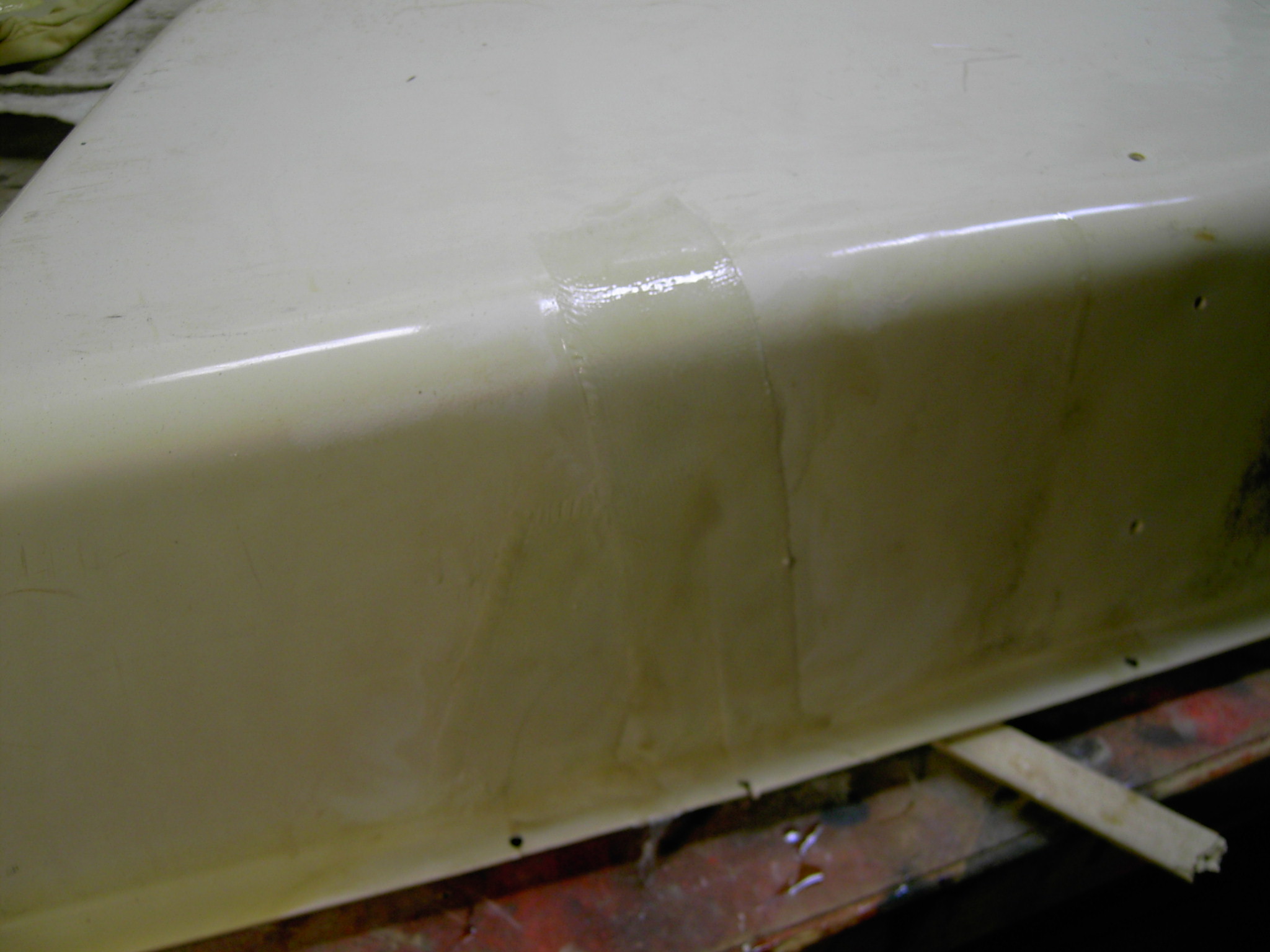 Taped the back of the boxes and flanges to reinforce