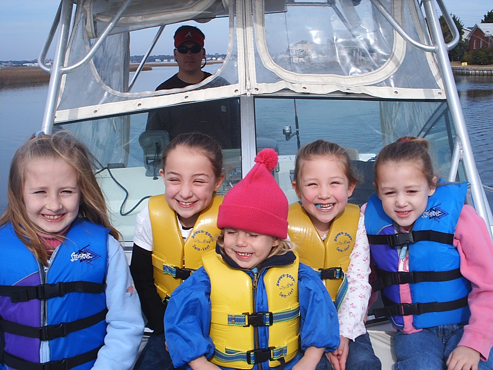 The 2nd and 4th one over are my kids.  They were chillin on the Grady White Gulfstream cruisin the waterways!!!