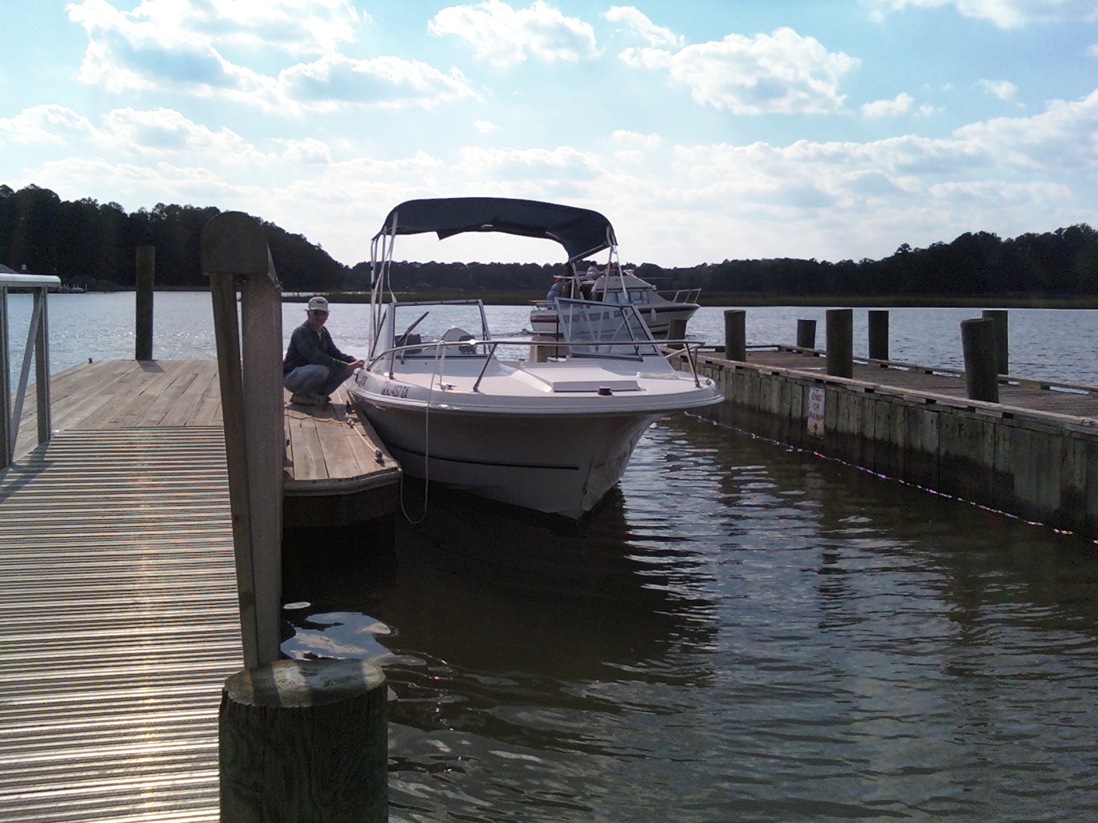 the day after i got the boat. first time in the water for me