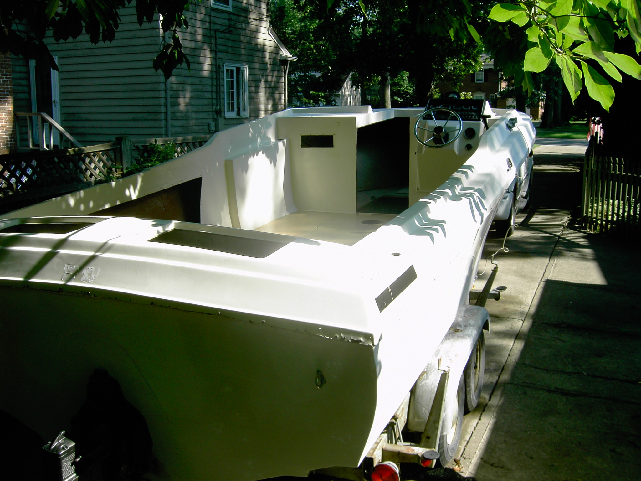 The work begins - Stripped, to be sanded and painted white.