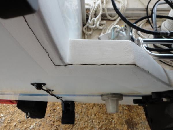 Transom crack